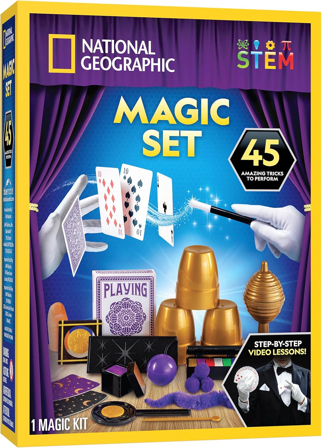National Geographic Kids Magic Kit con 45 Tricks para Kids Ages 8-12