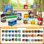 IMAGIC TOWN Bloques de construcción magnéticos para niños
