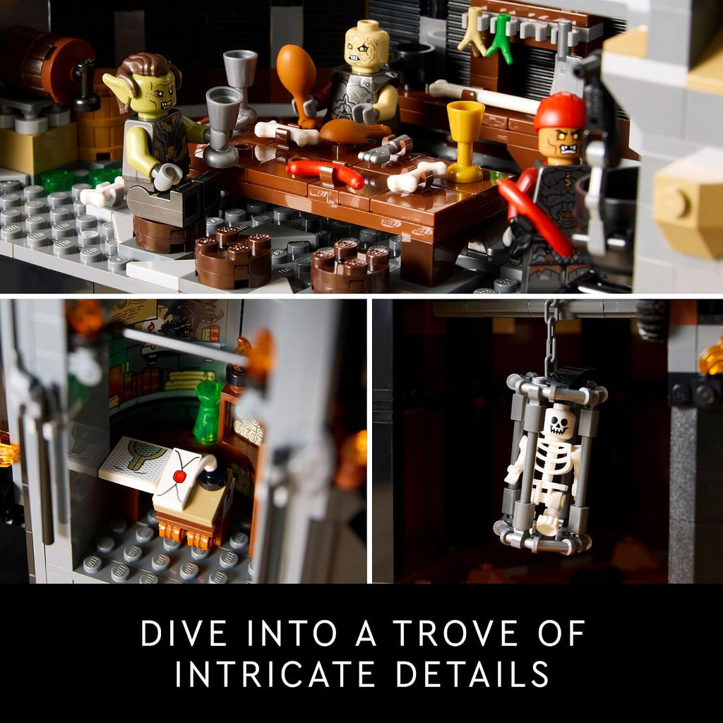 LEGO Icons El Señor de los Anillos: Juego de construcción Barad-dûr para adultos – El Señor de los Anillos coleccionable para fans – Incluye 10 minifiguras – Regalo para hombres y mujeres – 10333