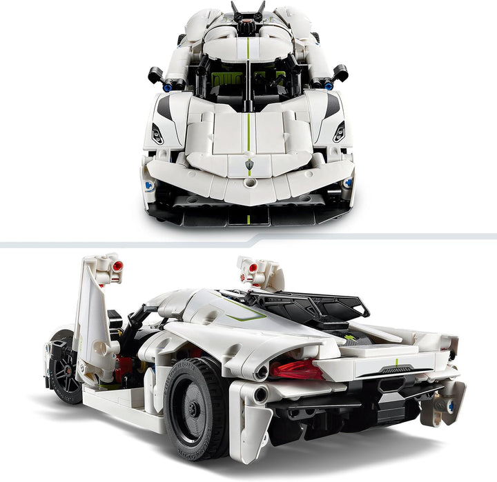 LEGO Technic Koenigsegg Jesko Absolut White Hypercar 42184 \u2013 8...