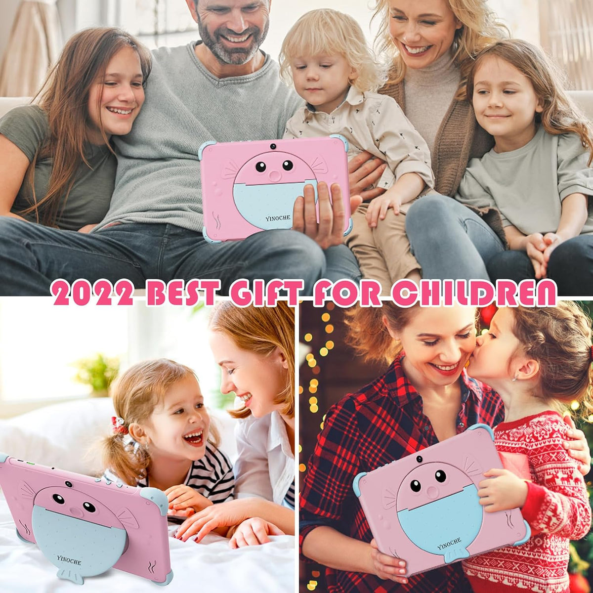 Tableta para niños de 10 pulgadas, tableta Android para niños con f...