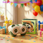 Binóculos Juguetes Científicos para Niños de 3-8 años: Panda Look - Regalo para Niños y Niñas | Aventura al Exterior y Juguete Educativo STEM para Avistamiento de Aves, Acampar, Senderismo - Edades 3-8 Regalo de Cumpleaños para Niños y Niñas