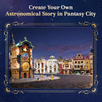 PANTASY Juego de construcción de reloj astronómico de Praga para adultos