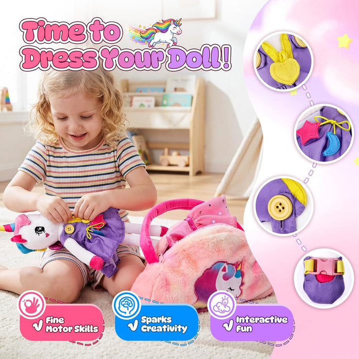 Esjay Juguetes de unicornio para niñas de 4 a 6 años, regalos de re...