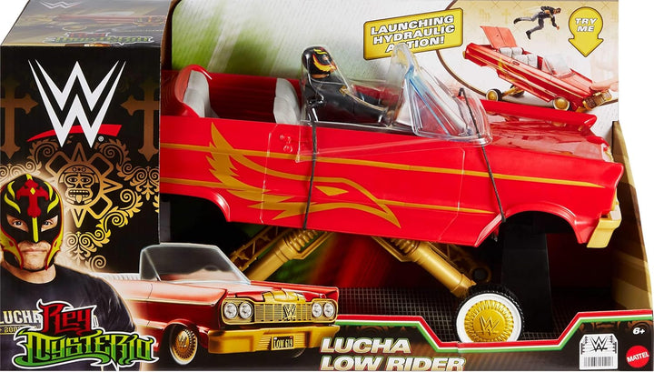 Mattel WWE - Figura de acción y vehículo de juguete, figura del eve...