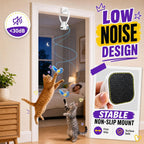 Juguetes interactivos para gatos de interior: varita de plumas de ave voladora automática, ejercicio de persecución, enriquecimiento, estimulación, USB recargable, duradero, seguro, juguete colgante