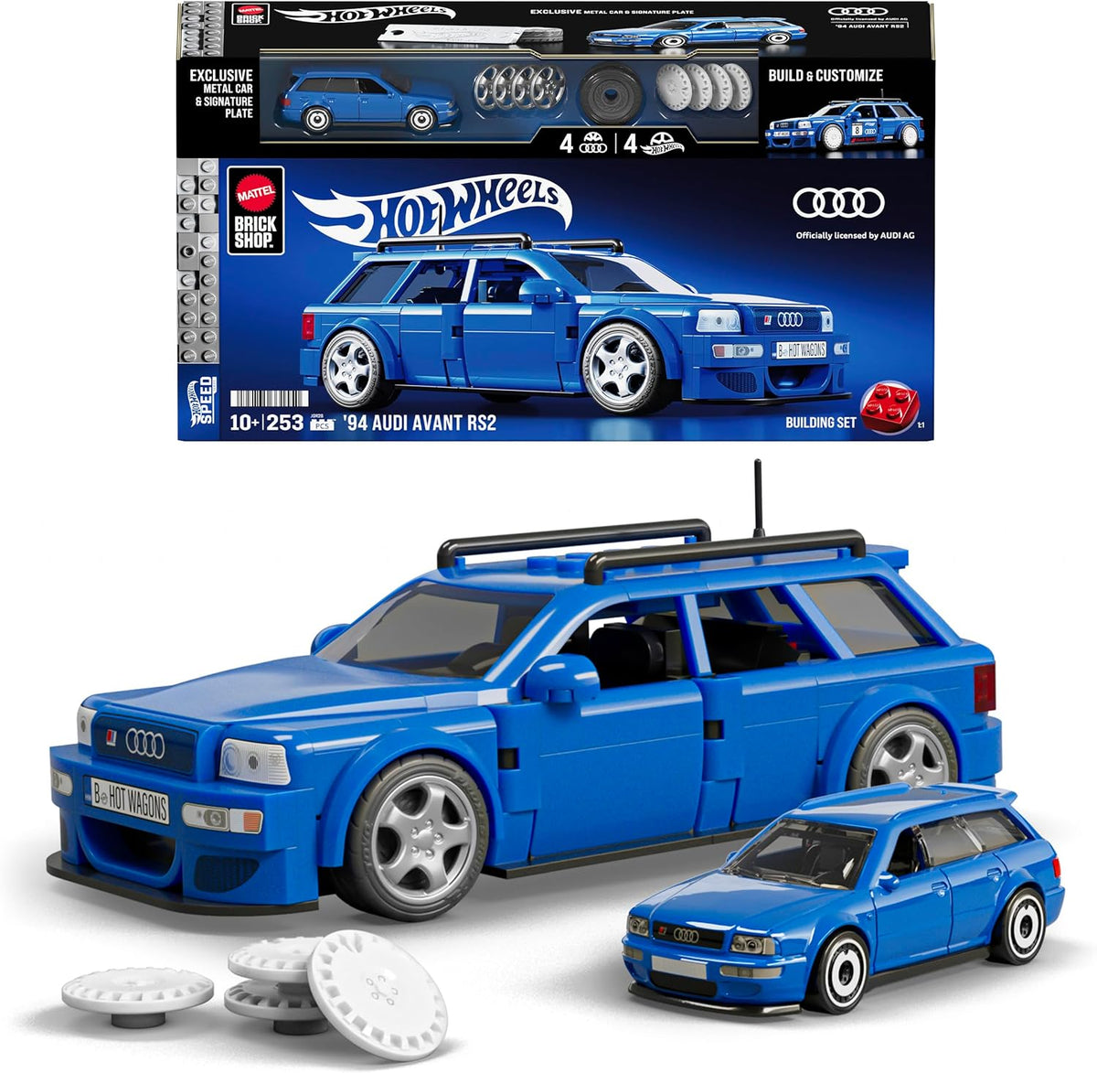 Mattel Brick Shop Hot Wheels Audi Avant RS2 Kit de