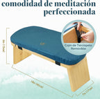 Silla plegable de meditación de bambú 18 x 7 x 6 en banco de