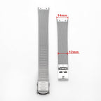 THEAGE Correa de reloj de 0.551 in que atornilla el reemplazo de la correa de reloj de acero inoxidable para Skagen