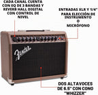 Fender Acoustasonic Amplificador de guitarra acústica de 40 W, combo de amplificador portátil