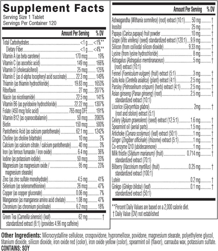 Swisse Multivitamínico diario para mujeres | 47 vitaminas, antioxid...