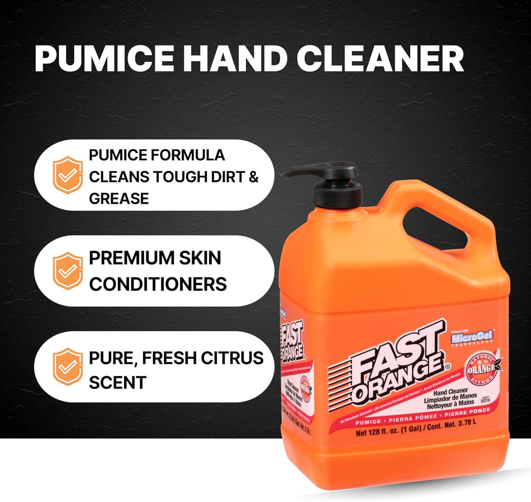 Fast Orange Permatex 25219 Loción Limpiadora de Manos con Piedra Pó...