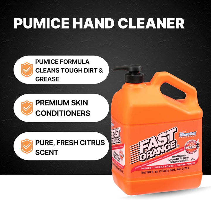 Fast Orange Permatex 25219 Loción Limpiadora de Manos con Piedra Pó...