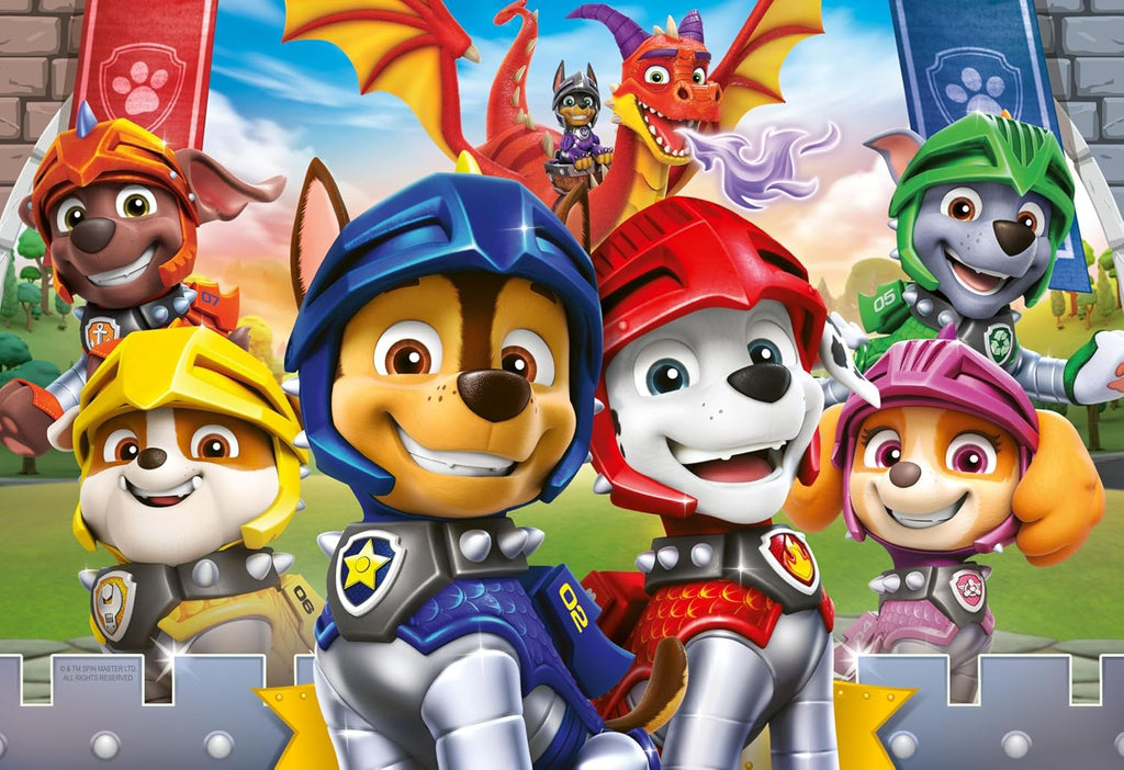Ravensburger Paw Patrol Knights & Dragons - Rompecabezas de 35 piezas para niños a partir de 3 años, juguetes educativos para niños pequeños, 10.4 x 7.1 x 0.1 in