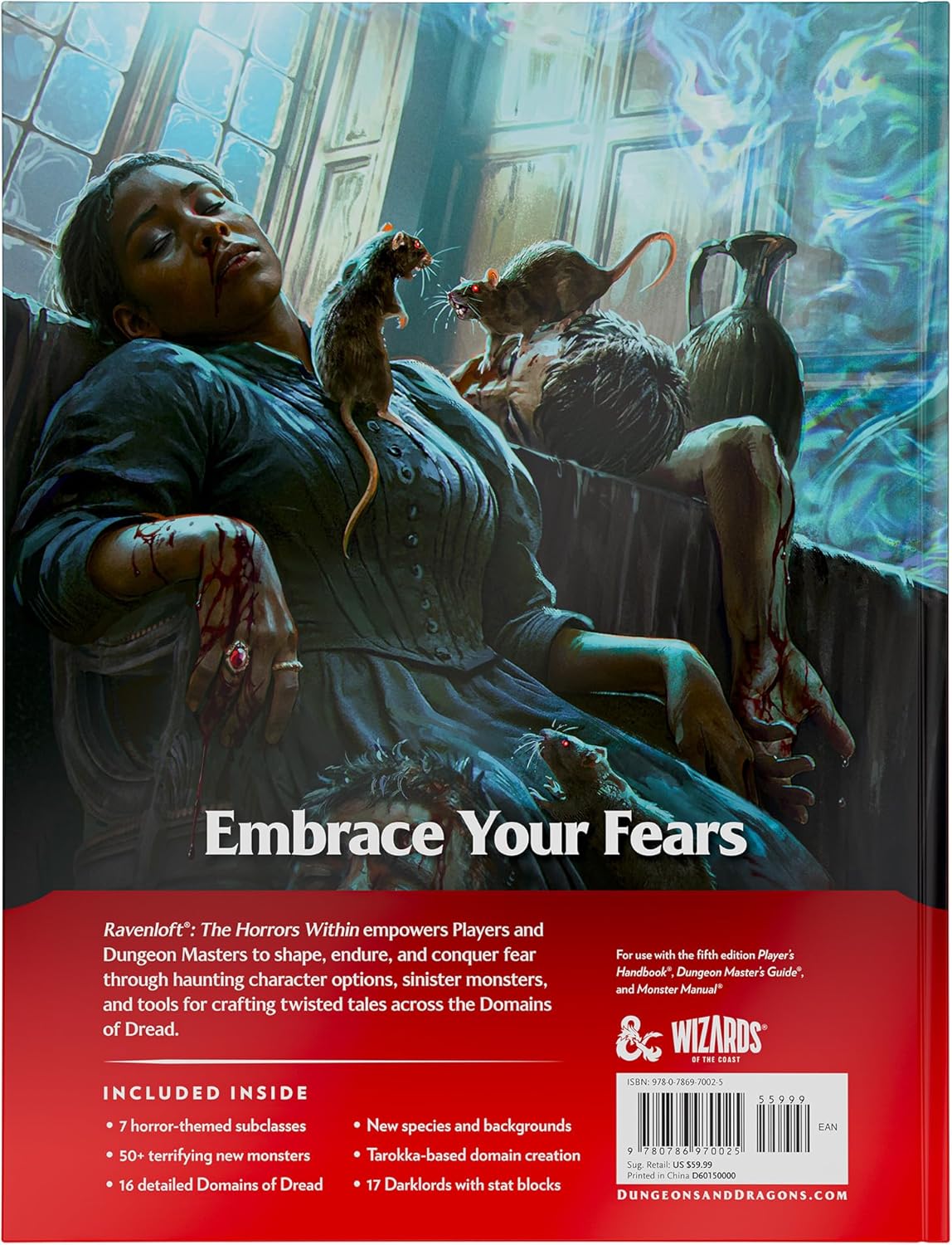 Dungeons & Dragons Ravenloft: The Horrors Within | Libro de expansión de juego D&D