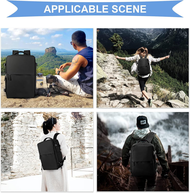 Mochila de Mano Coowoz para Hombres y Mujeres, Mochila de Viaje Apr...