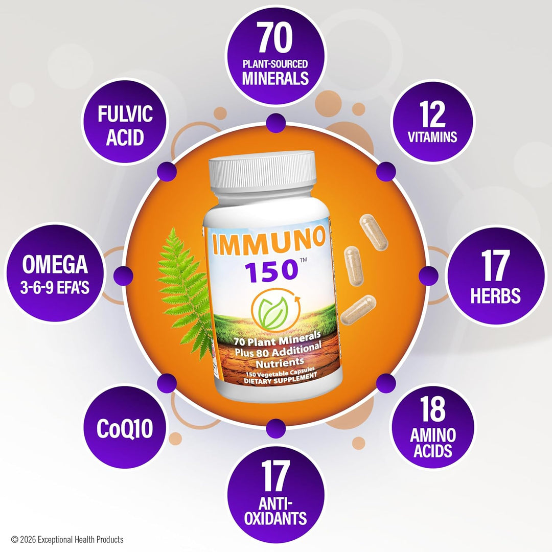 Immuno 150, suplemento para el sistema inmune, repleto de 70 minera...