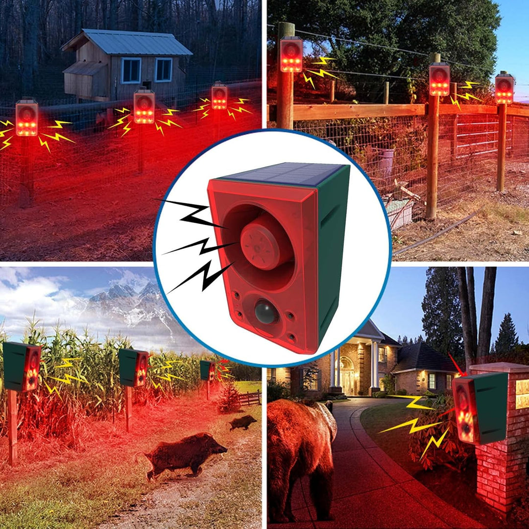 Alarma de Sensor de Movimiento Solar para Exteriores -