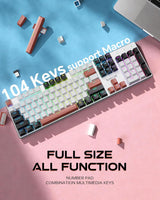 Redragon Teclado mecánico inalámbrico para juegos, triple modo BT\/...