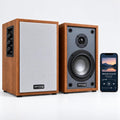 Dayton Audio Par de bocinas de estante Classic B40A con Bluetooth (Madera, 4 pulgadas)