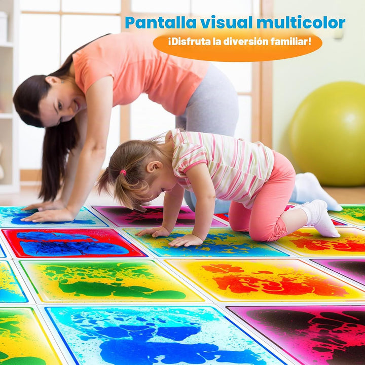 Azulejos sensoriales para niños pequeños: paquete de 6 tapetes de j...