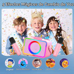 Karaoke Machine para Kids Adults,Bluetooth Speaker 2 Wireless Microphones