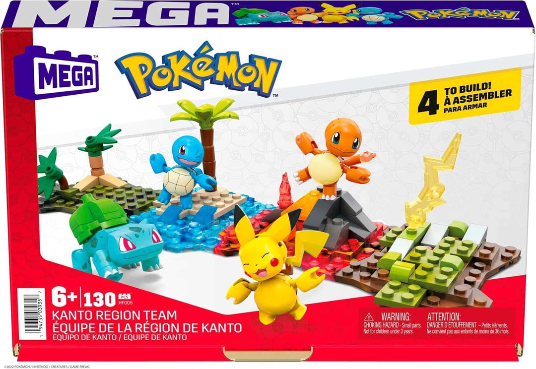 MEGA Pokémon - Juego de juguetes de construcción Kanto