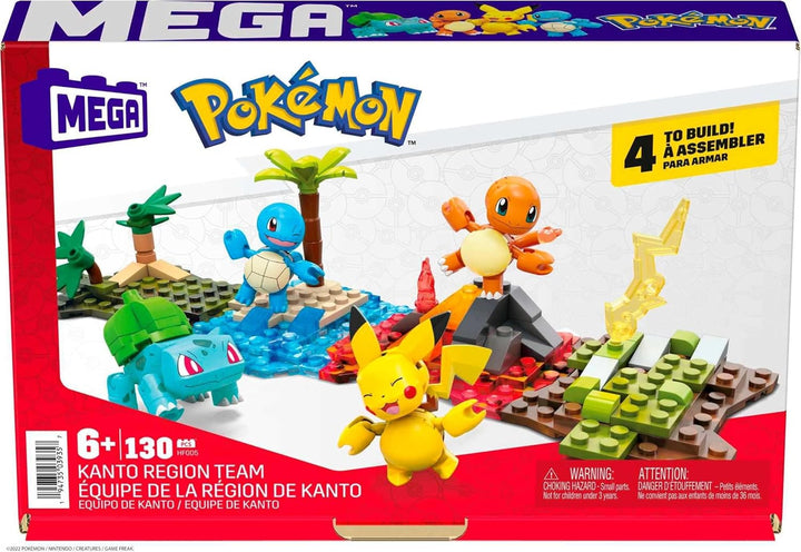 MEGA Pokémon - Juego de juguetes de construcción Kanto