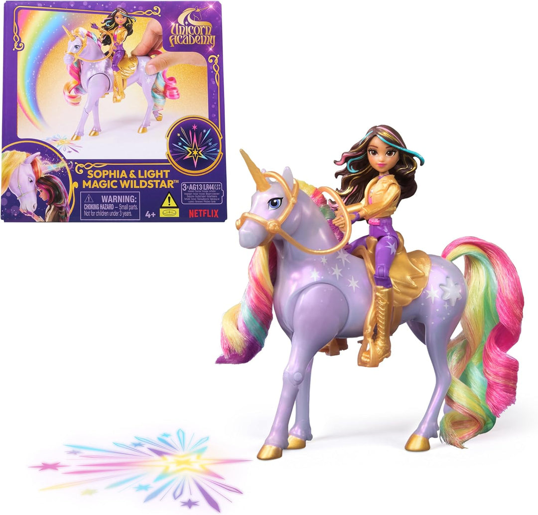 Unicorn Academy, Sophia &amp; Light Magic Wildstar con efectos de i...