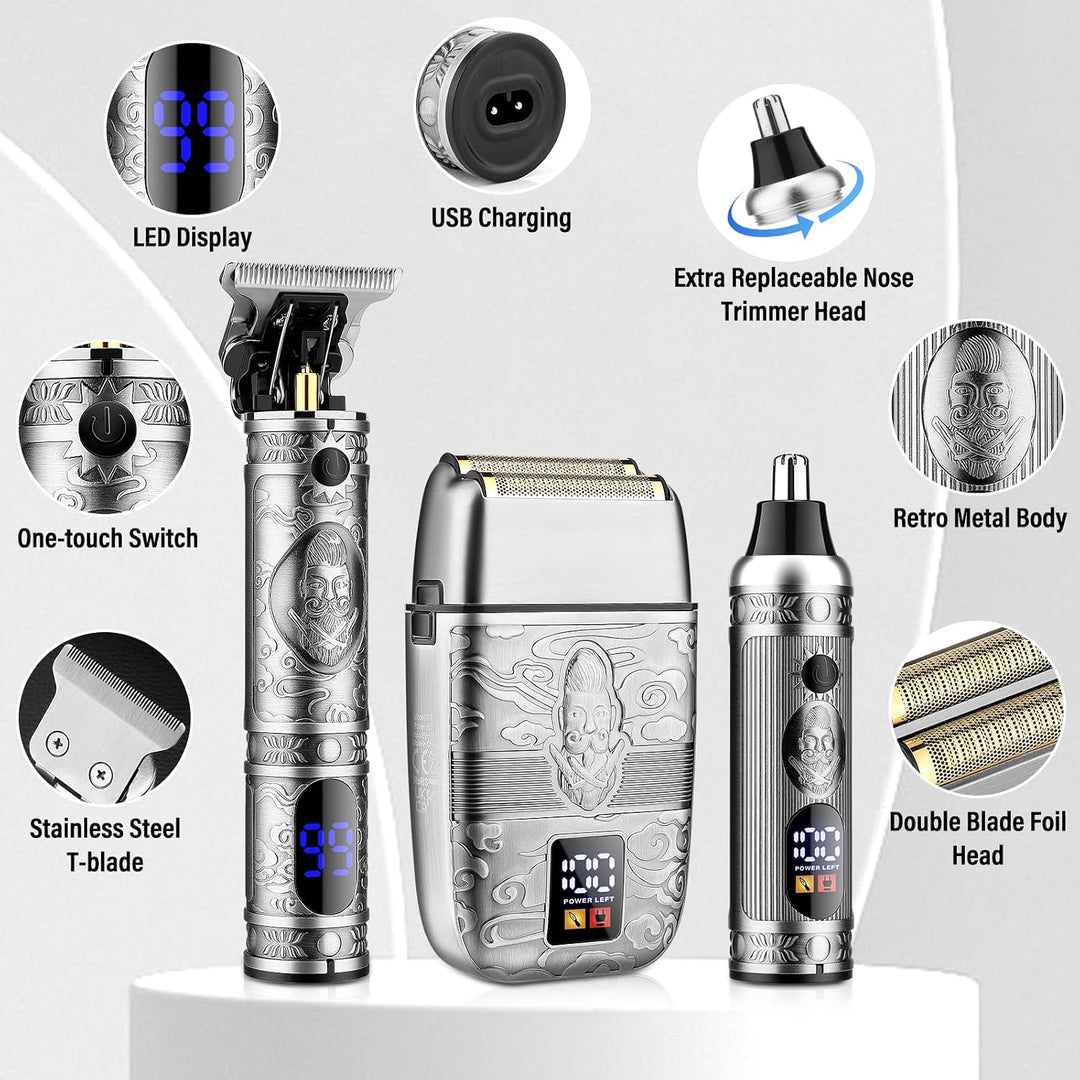 Saoilli - Kit profesional de recortadores de pelo y cortapelos para...