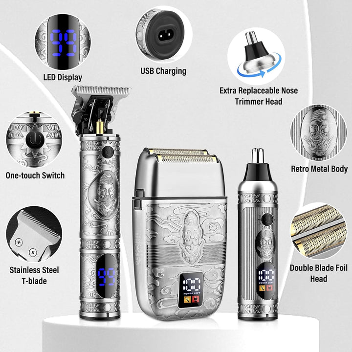 Saoilli - Kit profesional de recortadores de pelo y cortapelos para...