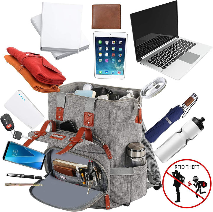 Mochila para ordenador portátil de 15.6 pulgadas Mochila para docto...