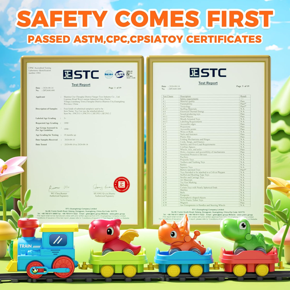 Juego de tren Stay Fun para niños pequeños con vapor, música