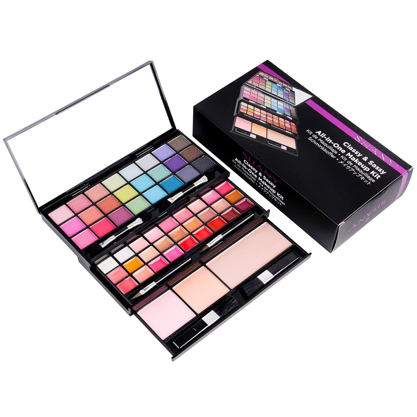 Shany Classy &amp; Sassy All-in-One Kit con Espejo, Aplicadores de...