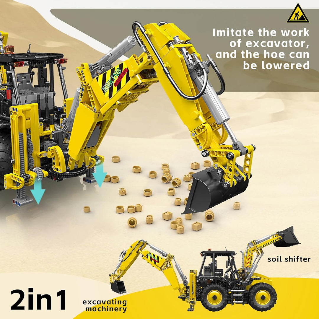 Mould King 17036 Excavadora y excavadora 2 en 1 juego de