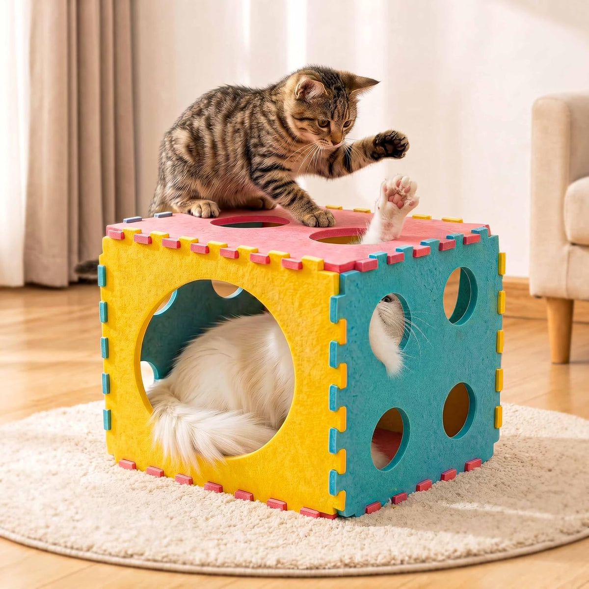 41 piezas de juguetes interactivos para gatos de interior