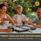 Juegos grandes de backgammon negro para adultos, juegos de mesa clásicos para 2 jugadores, adultos y niños, juego de backgammon premium de 15 pulgadas y 32 piezas de backgammon en funda de piel sintética de calidad