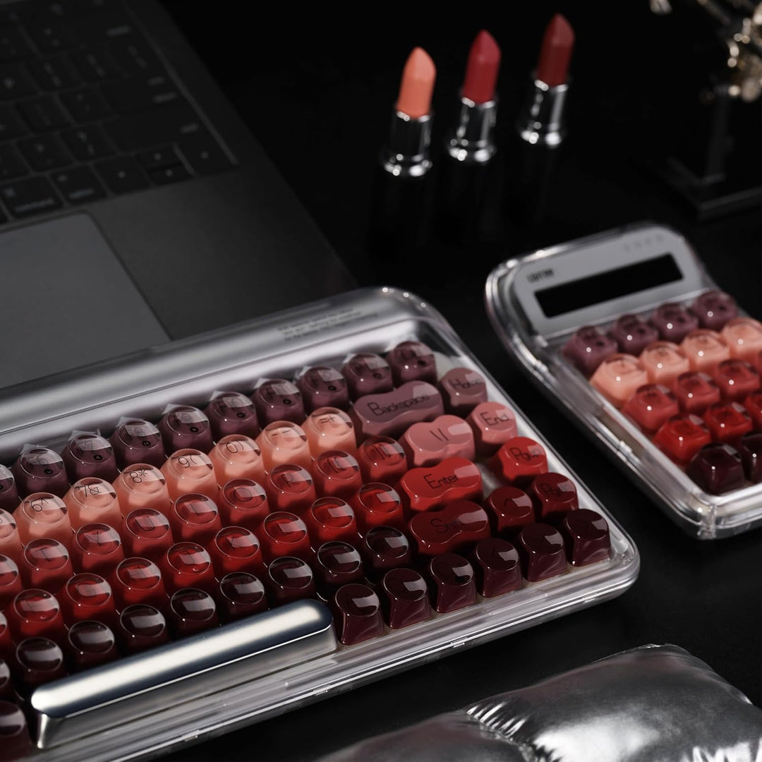 LOFREE DOT Lipstick Elegante Teclado Mecánico de 84 Teclas, Teclado...
