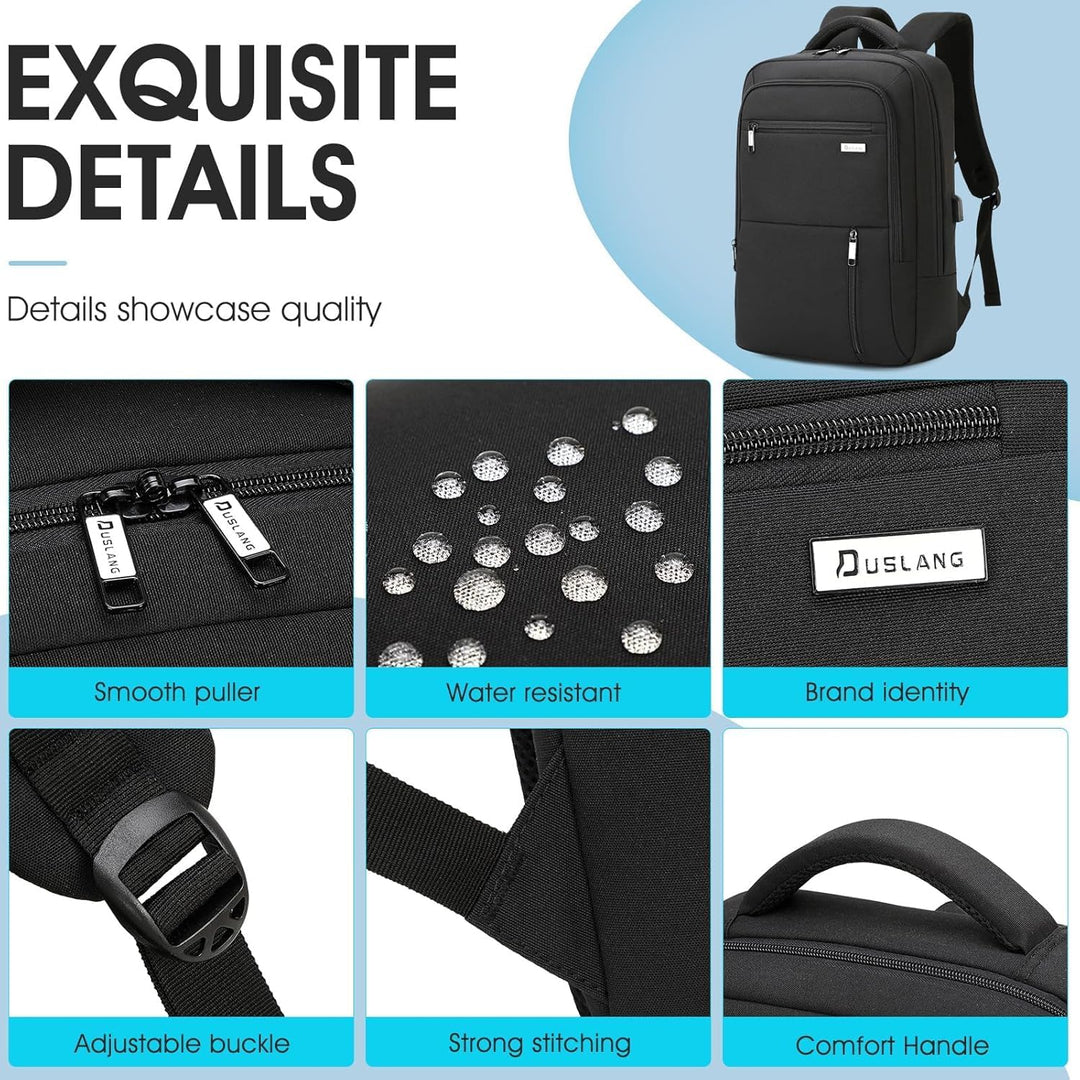 DUSLANG Mochila para laptop de 15.6 pulgadas para viajes, resistent...