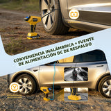 Inflador de neumáticos inalámbrico mejorado, compresor de aire port...