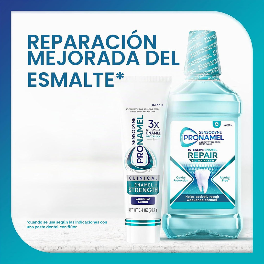 Pasta dental Sensodyne Pronamel para fortalecimiento clínico del es...