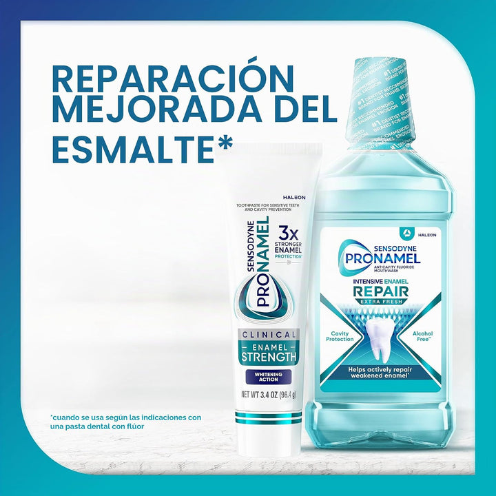 Pasta dental Sensodyne Pronamel para fortalecimiento clínico del es...