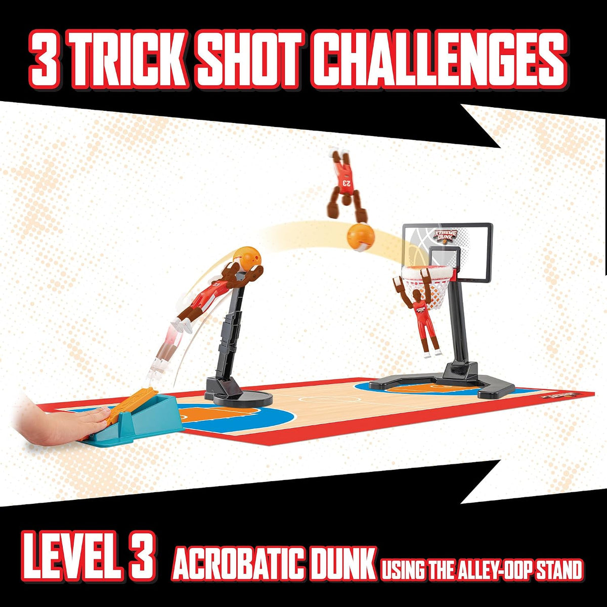TOMY Xtreme Dunk Mini Juego de Baloncesto