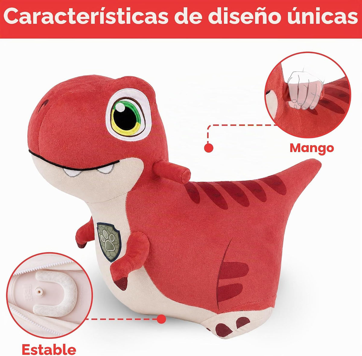 Paw Patrol Bouncy Pals x The Dino Movie - Juguete de dinosaurio para niños