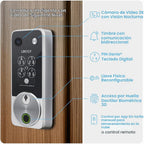 Lockly Vision Zeno Smart Lock con cámara de timbre de video / llave de casa