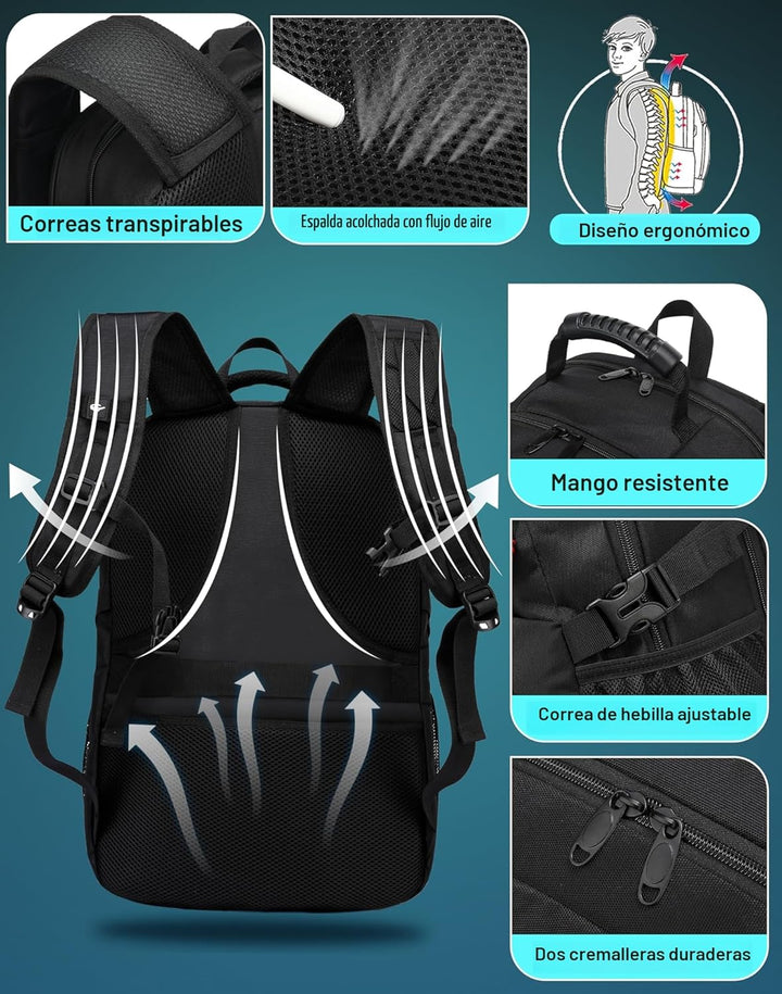 ProEtrade Mochila de viaje extra grande para portátil, antirrobo, p...