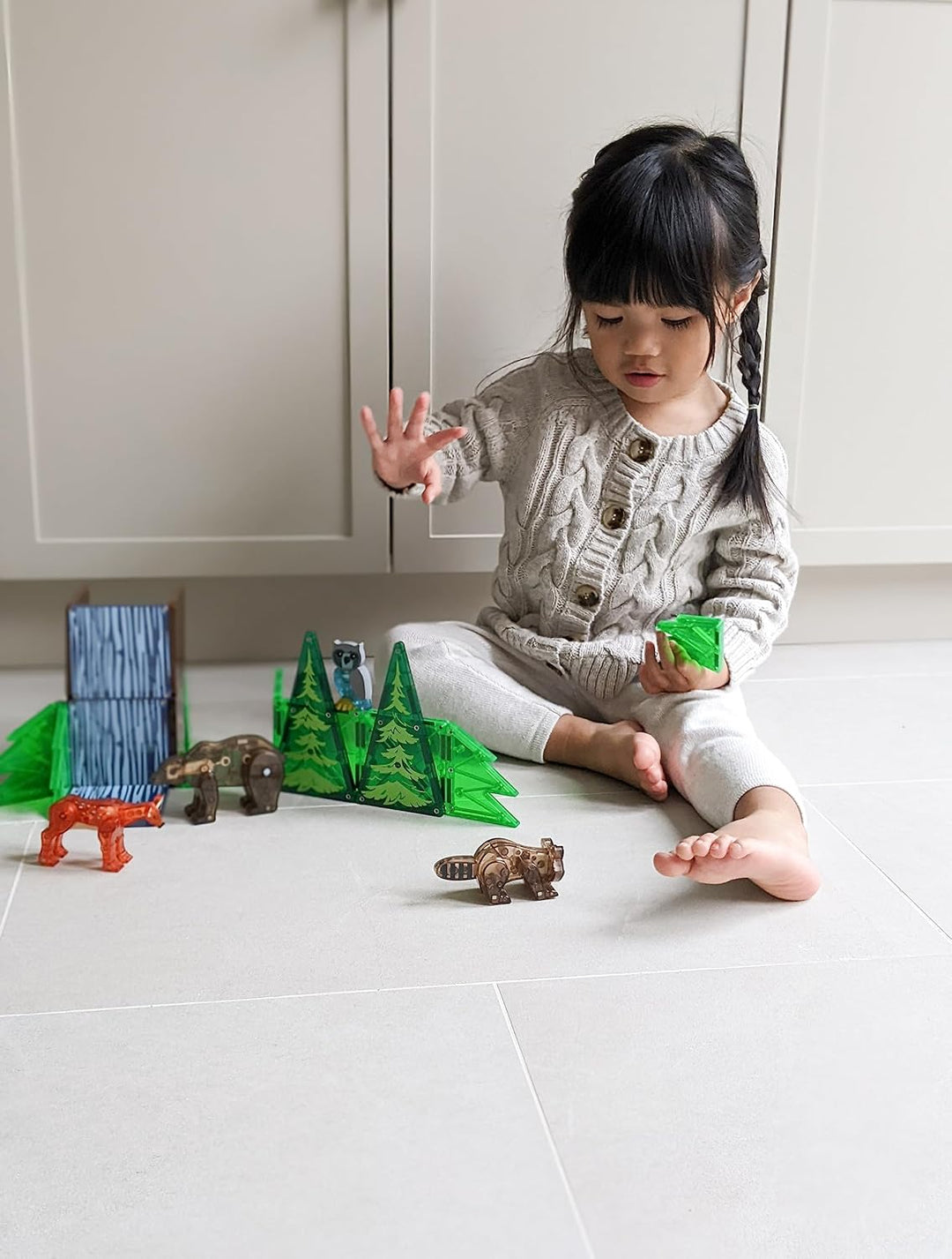 MAGNA-TILES Animales del bosque - Juego de construcción