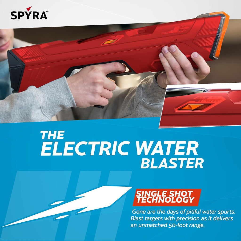 SPYRA Pistola eléctrica de agua, pistola de chorro al aire libre para