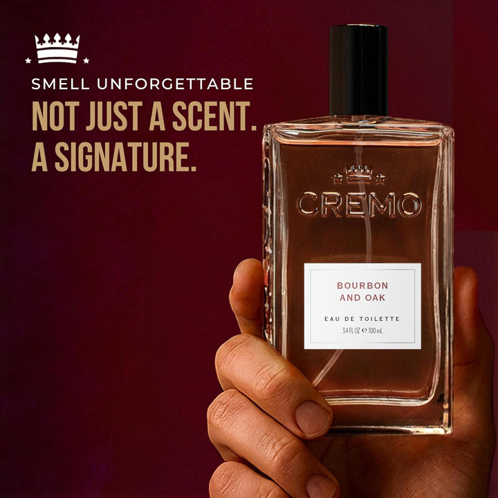 Cremo Cologne For Men Bourbon &amp; Oak - Spray de colonia para hom...