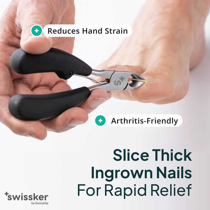 Swissker by Swissklip - Cortaúñas de pies resistentes para hombres...
